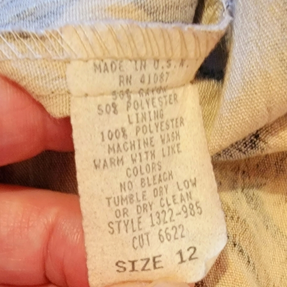 BRIGGS NY long length one button close patterned blazer jacket - Picture 5 of 12